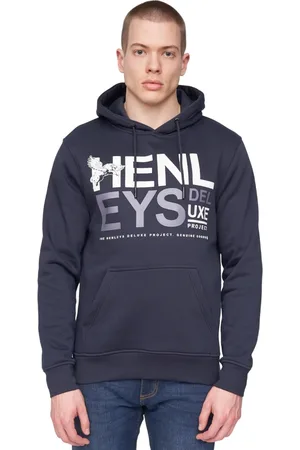 Henleys Heren Classhen Hoodie (Marine)