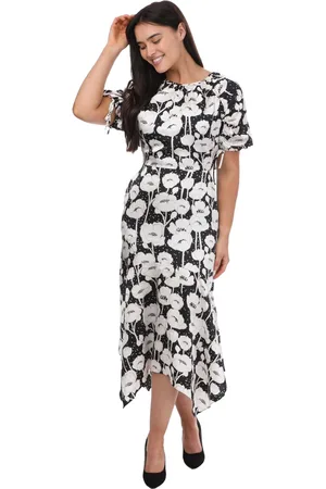 Ted Baker Dames/Dames Abriee Midi-jurk met pofmouwen