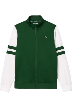 Lacoste Gestreept tennisjack voor volwassenen ( , Wit)