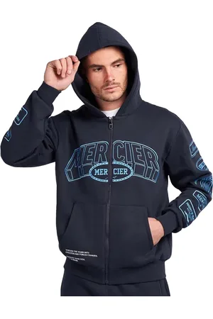 Mercier Heren Compton Full Zip Hoodie (Marine)