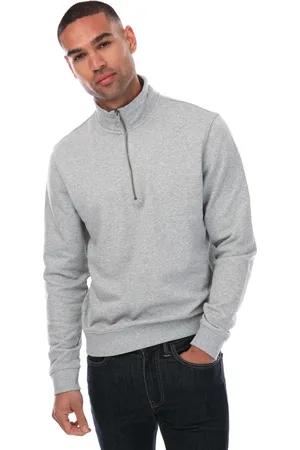 Farah Heren Aintree Sweatshirt met halve rits (Grijze Mergel)