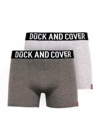 Duck and Cover Heren Darton Marl Boxershort (Set van 2) (Grijze Mergel)