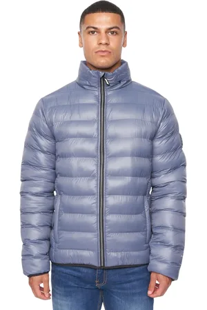 Duck and Cover Heren Shemmy 2-laags gewatteerd jack (Denim )