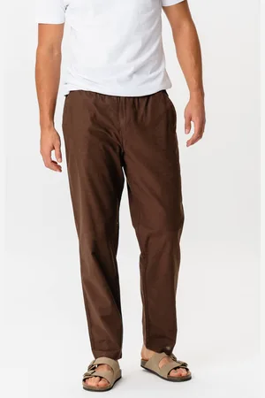 TeeShoppen Linnen broek - koffie