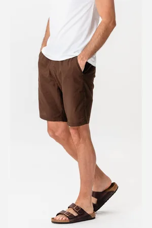 TeeShoppen Linnen shorts - Koffie
