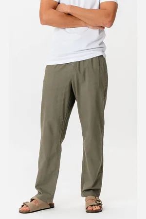 TeeShoppen Linnen broek - leger