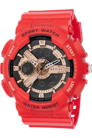 Invicta Activa X Digital ACW499-004 Heren Horloge - Quartz Uurwerk - Plastic met gouden Wijzerplaat - 50mm