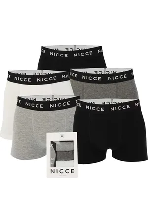 Nicce London Heren Haunton Boxershorts (Set van 5) (Zwart/Grijs/Wit)