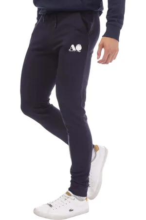 Aquascutum Heren Joggingbroek met logo (Marine)