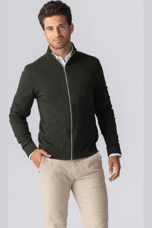 TeeShoppen Pullover Vest met Rits - Leger