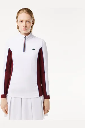 Lacoste Slim Fit Tennis Layering Sweatshirt voor dames in rood