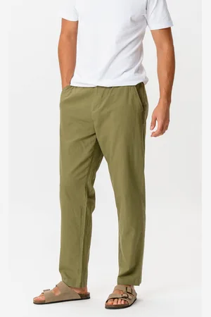 TeeShoppen Linnen broek - Kiwi