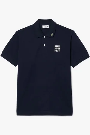 Lacoste Heren Classic Fit L.12.12 Text Poloshirt in