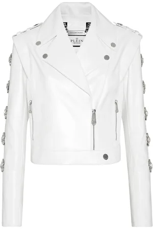 Philipp Plein Leren Motorrijder