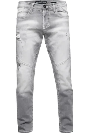 Rusty Neal Jeansbroek "NISHO" straight fit biker katoen stretch