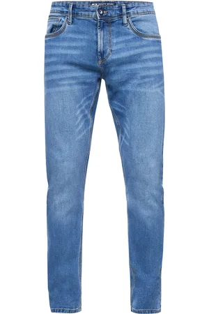 Rusty Neal Blauwe used jeans broek "MELVIN" slim fit katoen stretch