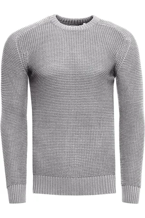 Rusty Neal Chunky Slim Fit Trui met Ronde Hals