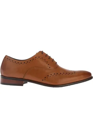 Dune Heren leren brogues
