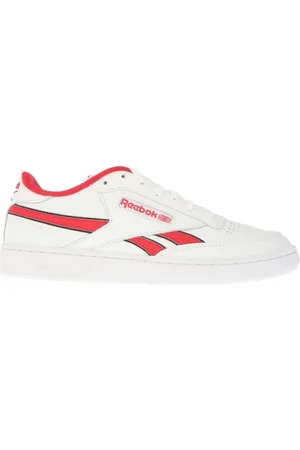 Reebok Volwassen Club C Revenge Leren Sportschoenen voor volwassenen ( , Rood)