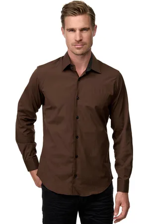 Rusty Neal Zakelijk overhemd Slim Fit Premium Katoen-Stretch