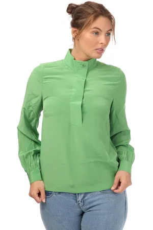 Ted Baker Dames/Dames Marylou Zijden Staande Kraag Overhemd