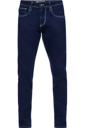 Rusty Neal Donkerblauwe jeansbroek "MELVIN" slim fit katoen-stretch