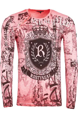 Rusty Neal Bedrukt lang shirt