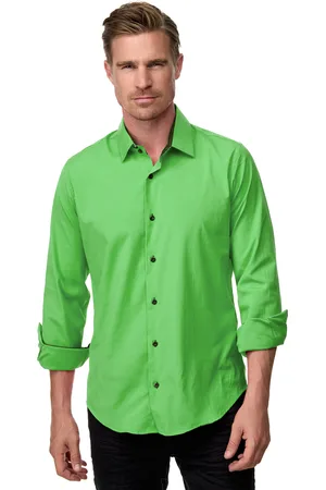 Rusty Neal Zakelijk overhemd Slim Fit Premium Katoen-Stretch