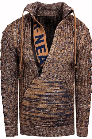 Rusty Neal 1/2 Rits Chunky Trui met Hoge Hals
