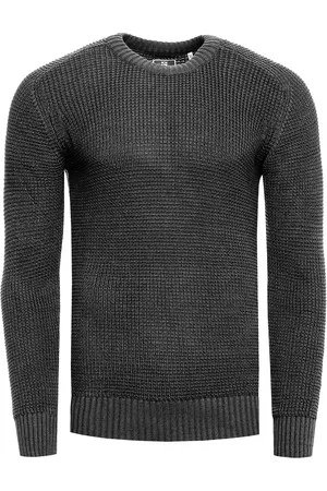 Rusty Neal Chunky Slim Fit Trui met Ronde Hals