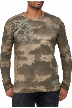 Rusty Neal Bedrukt gewassen longsleeve