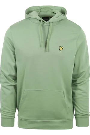 Lyle & Scott Glencoe groene pull-over hoodie van