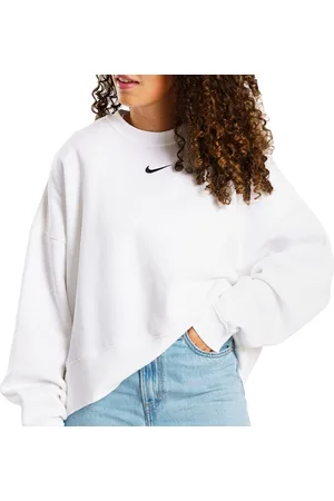Nike Zwart oversized box-fit sweatshirt met Swoosh-logo