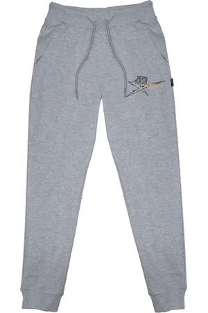 Philipp Plein Klein logo grijze joggingbroek