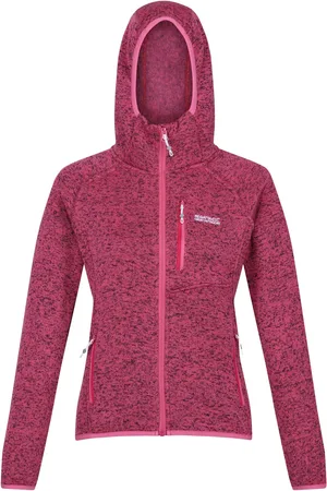 Regatta Dames/Dames Newhill Marl Fleecejas met capuchon (Fruitduif)