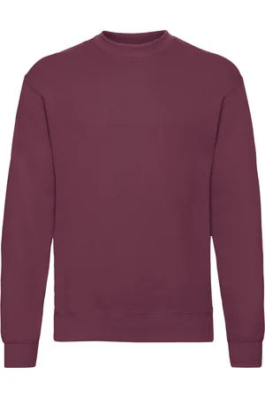 Fruit Of The Loom Heren Set-In Belcoro® garen Sweatshirt (Bordeaux)