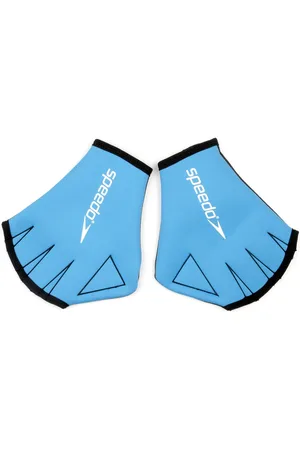 Speedo Unisex zwemhandschoenen voor volwassenen (Blauw/Zwart)