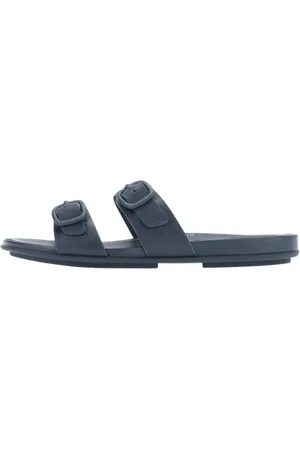 FitFlop Dames/Dames Gracie Leren Sandalen met Dubbele Gesp (Marine)