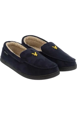 Lyle & Scott Heren Aspen Moccasin Slippers (Marine)