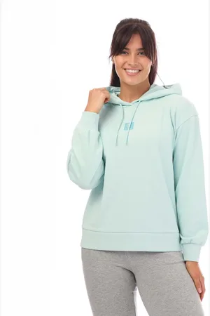 Timberland Dames/Dames Stacked Logo Loop Back Hoodie (Lichtblauw)