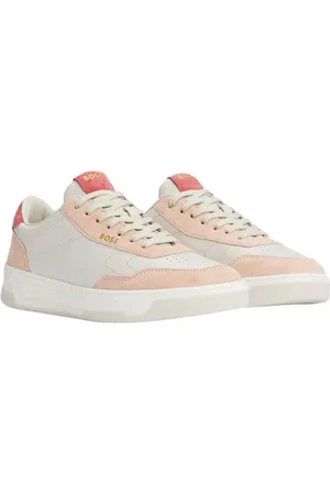 HUGO BOSS Dames/Dames Baltimore Leren Tennistrainers (Natuurlijk)