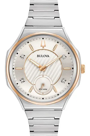 BULOVA Curv dameshorloge Zilverkleurig 98P182