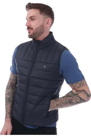 Farah Heren Arsenal gewatteerd gilet (Marine)
