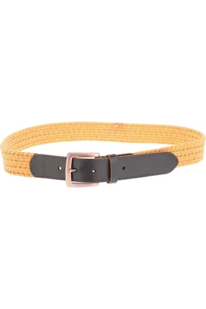 Ted Baker Galan Riem van gevlochten koeienleer (Mosterd)