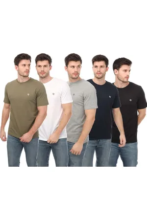JACK & JONES Jack And Jones Heren Joseph T-shirt met ronde hals (5-pack) (Veelkleurig)