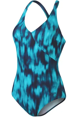Speedo Dames/Dames Lexi Tie Dye Eendelig Zwempak (Blauwe Marine)