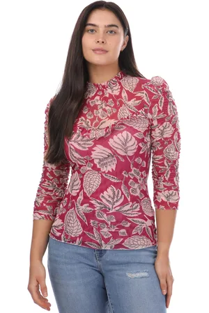 Ted Baker Dames/Dames Izabelo Bladeren Mesh Frill Top