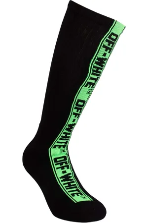 OFF-WHITE Off White Uniseks industriële bandkousen voor volwassenen ( /Groen)