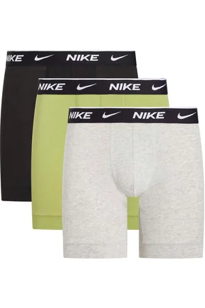 Nike Heren Boxershort (Pakket van 3) (Zwart/Groen/Grijs)