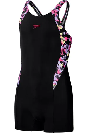 Speedo Meisjes beenpak met bedrukte panelen ( /roze)